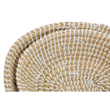Lidi Set Of Two Oval Woven Baskets