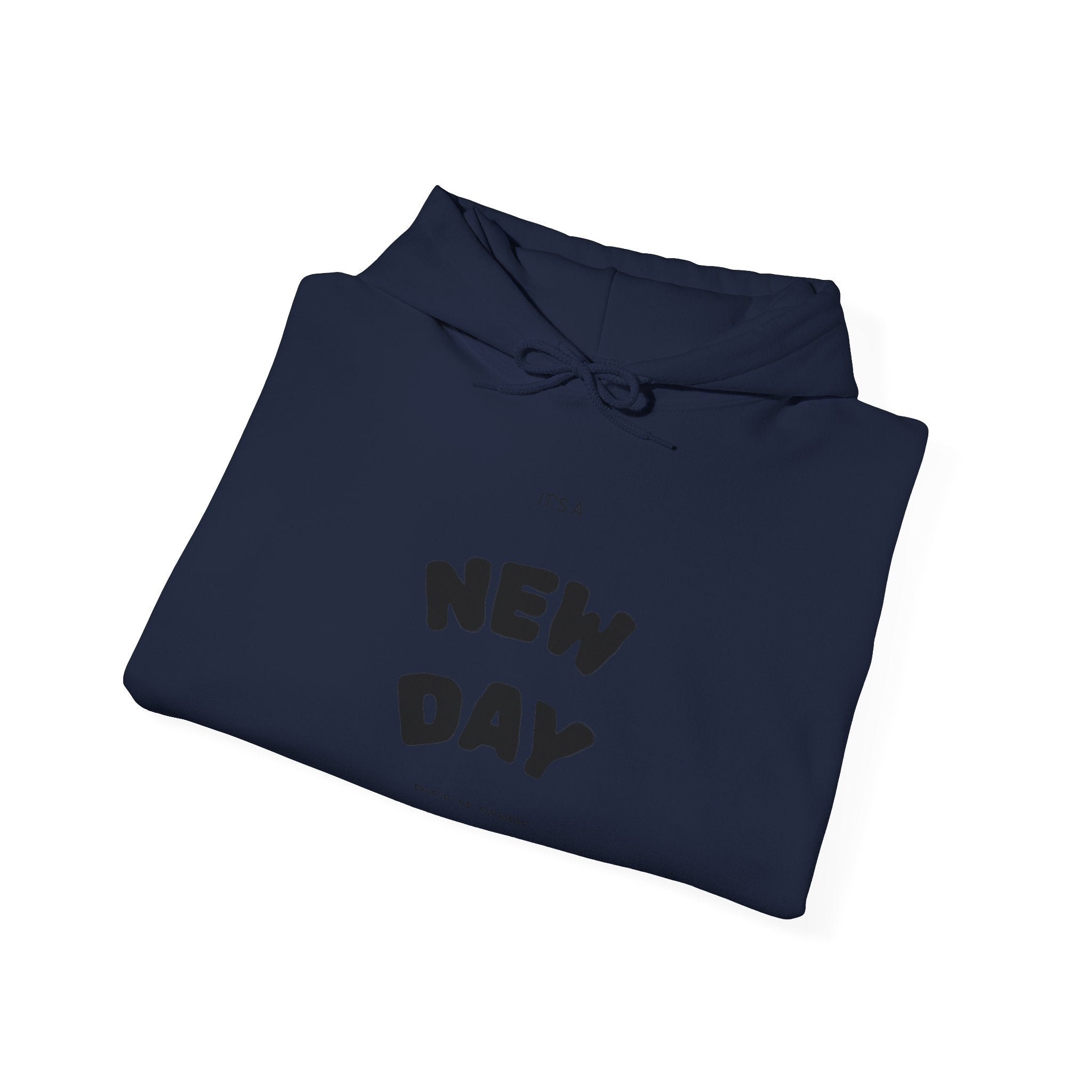New Day Hoodie – Minimal Positive Message Pullover