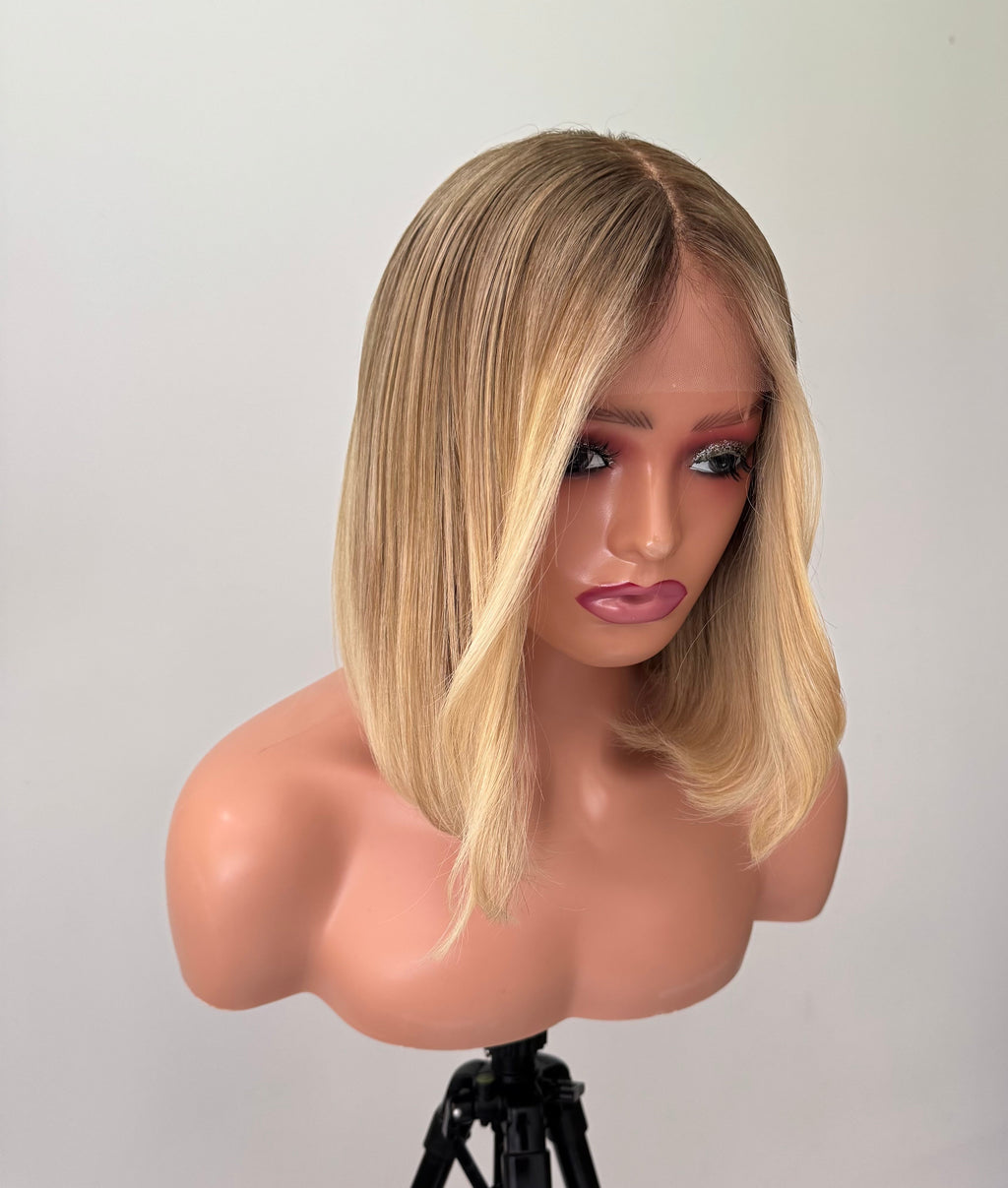 Bronde Bob - 13"X6" Lace Front Human Hair Wig