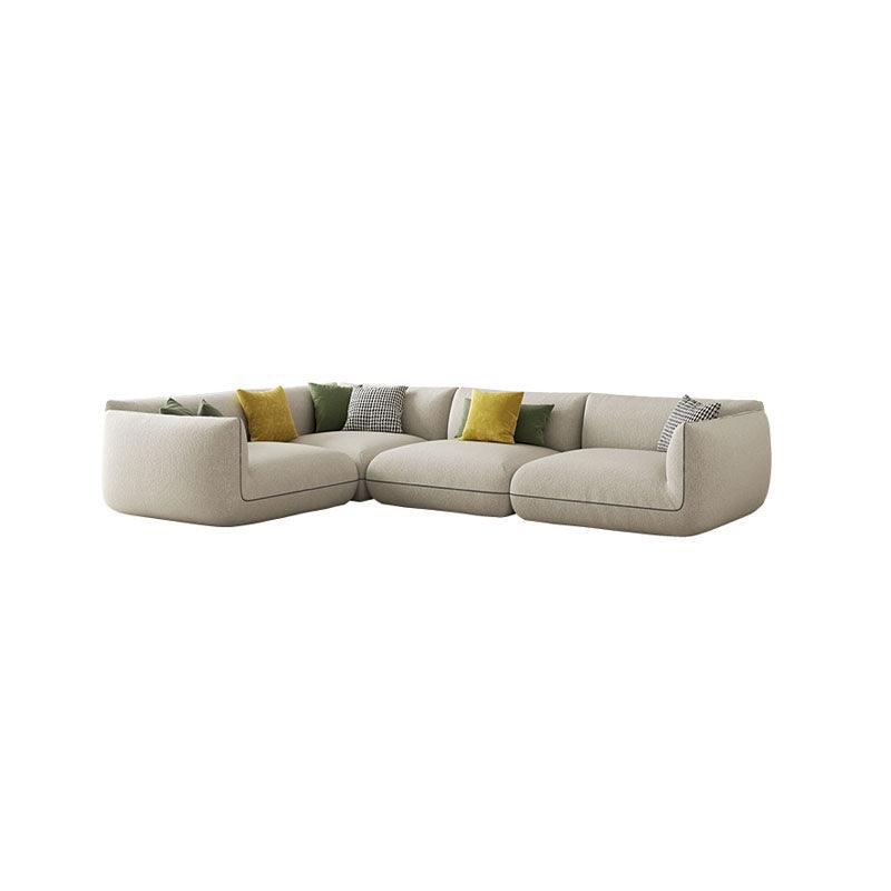 TOFU Agnes Three Seater Corner Sofa, Suede, Modular Sofa