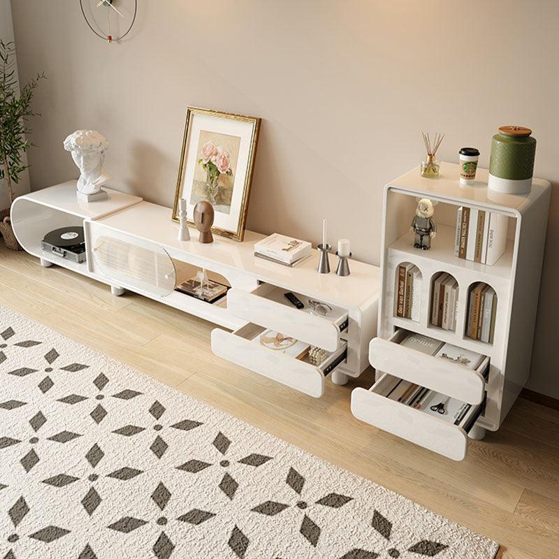 Odelette Living Room Set, Odelette TV Stand And Sideboard, Cream
