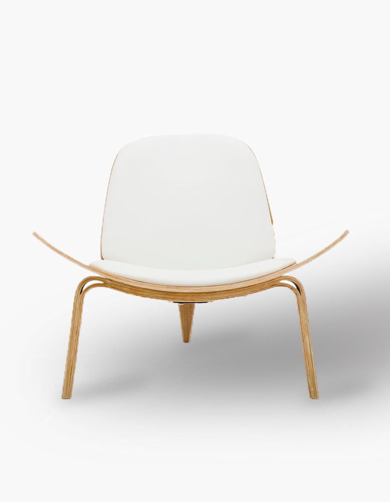 Hans Wegner CH07 Shell Chair, White & Oak