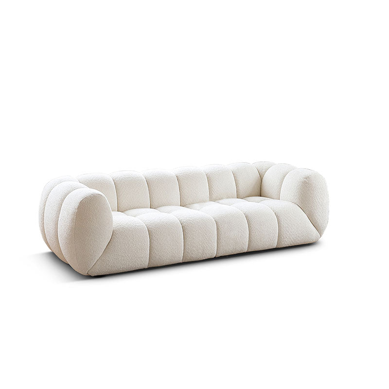 Randee BoBo Three Seater Sofa, White Boucle