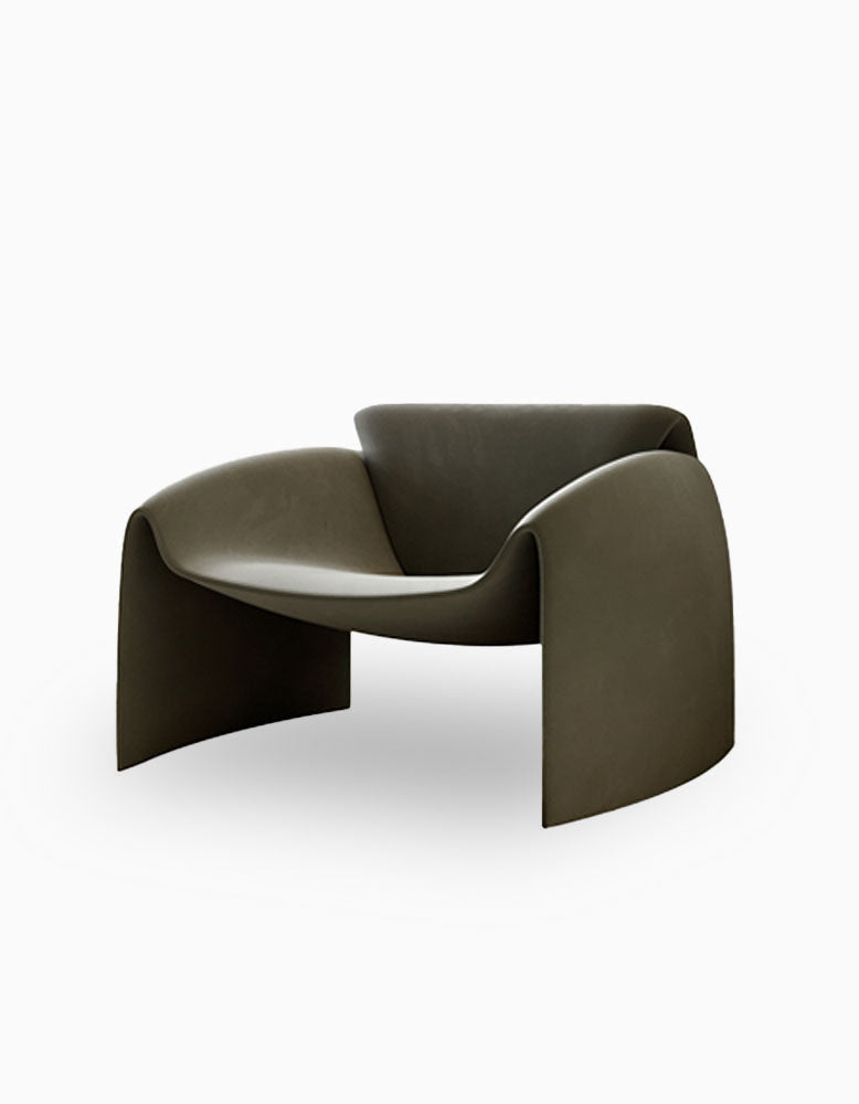 Classic Crab Armchair, Real Leather