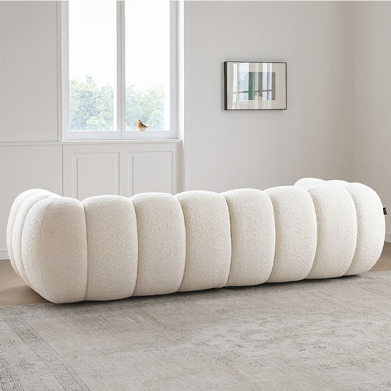 Randee BoBo Three Seater Sofa, White Boucle