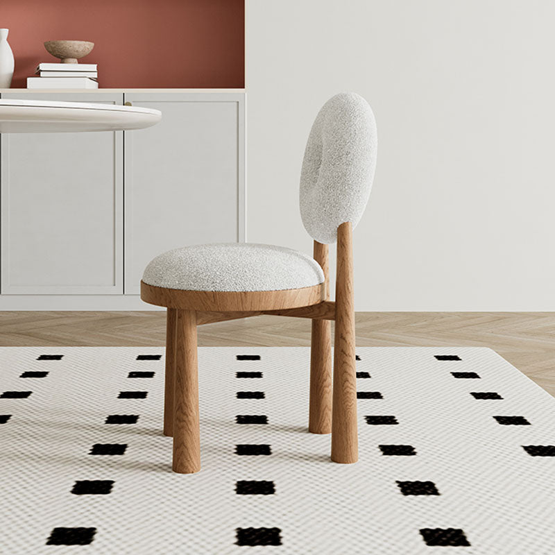 Evelyn Donut Dining Chair, Boucle