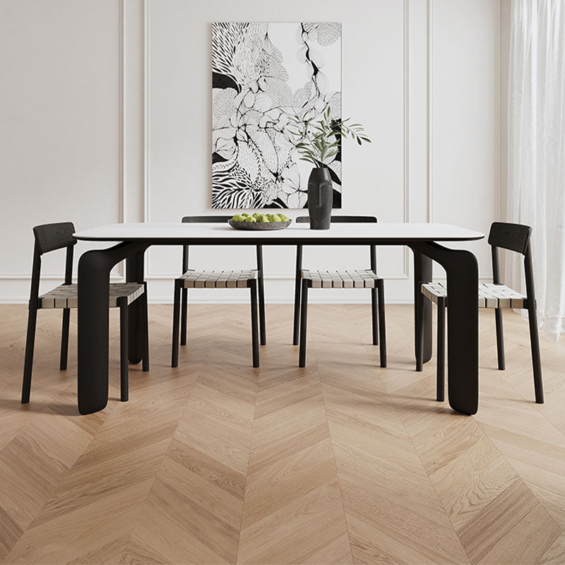 Eden Dining Chair, Black, Solid Wood & Linen