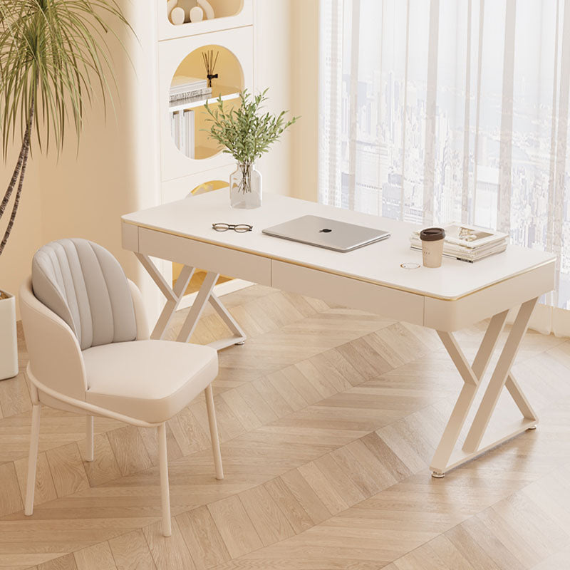 Versa Small Office Desk, Sintered Stone