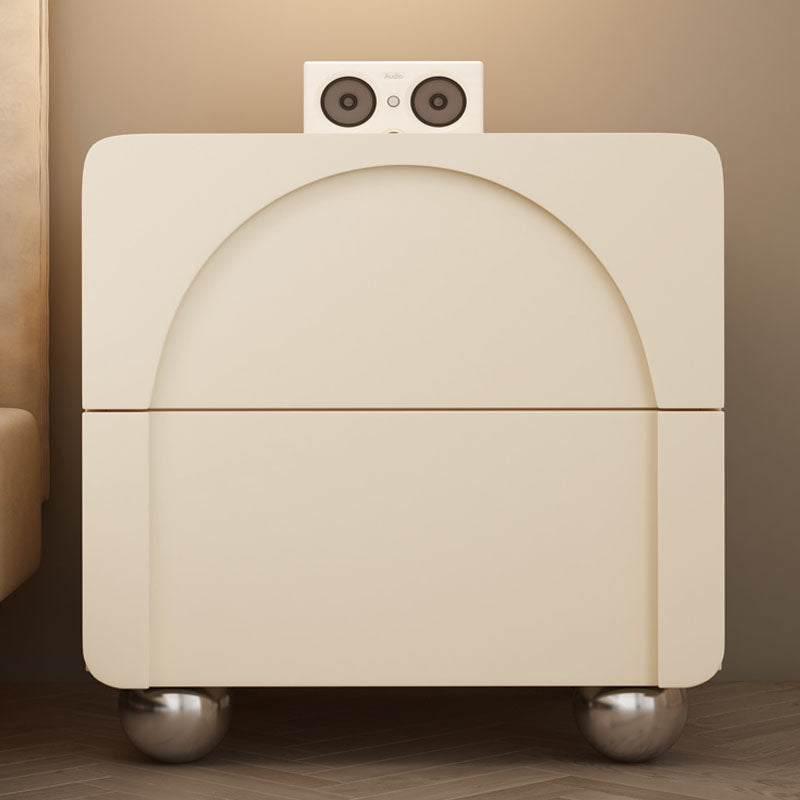 Niomi Bedside Table, Cream
