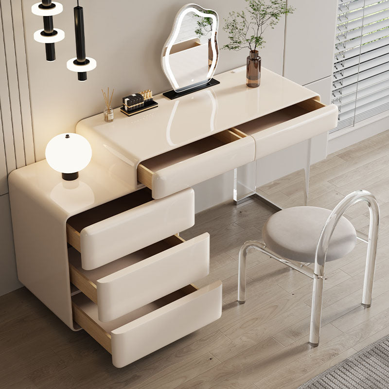 Donnelly Dressing Table With LED Mirror, Cream
