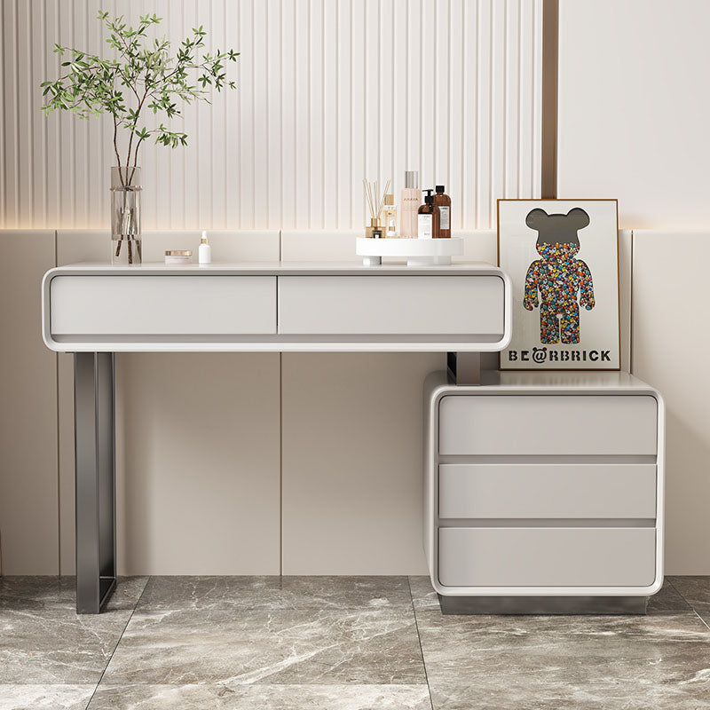 Dobson Dressing Table With LED Mirror,  Light Grey