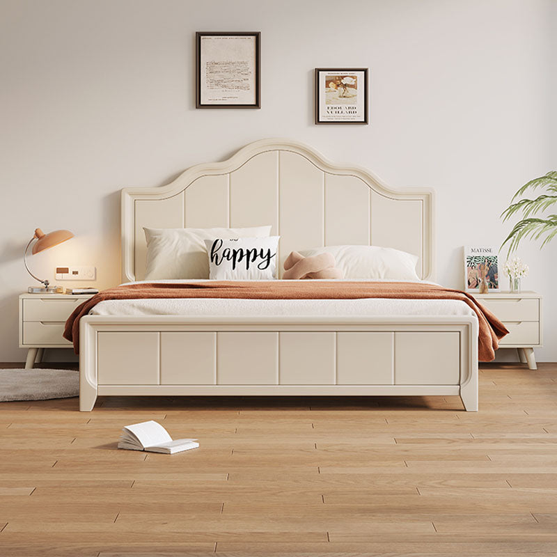 Agnes King Size / Super King Size Bed With Storage, Cream