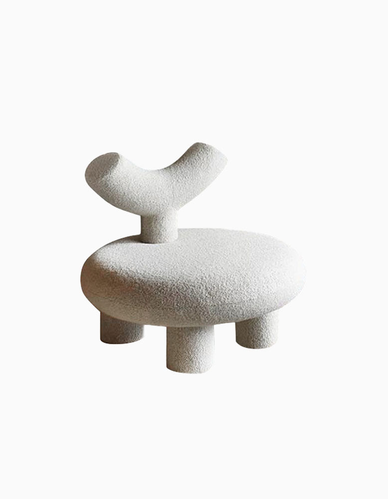 T Shapte Sheep Armchair, Cashmere wool