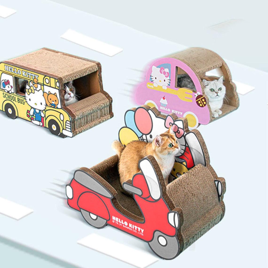 Pipi's Car, Cat Scratching Post, Cat Scratchers, Cat Toy, Cardboard