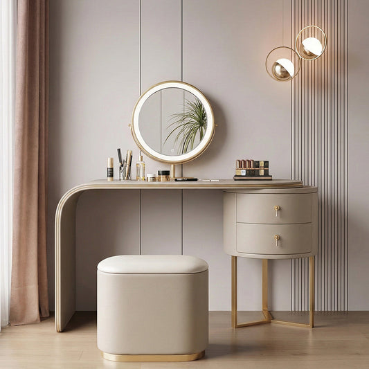 Noorali Dressing Table with Mirror, More Colors Available