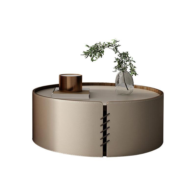 Rossi Nesting Coffee Table, Light Grey & Orange