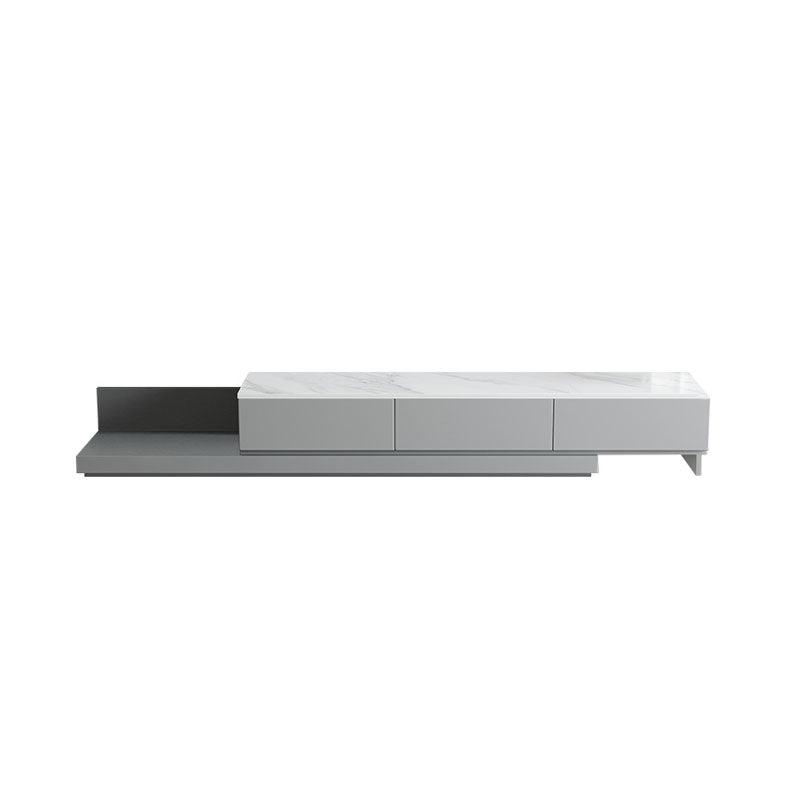 Lvinta Grey Round Nesting Coffee Table, Gold Base