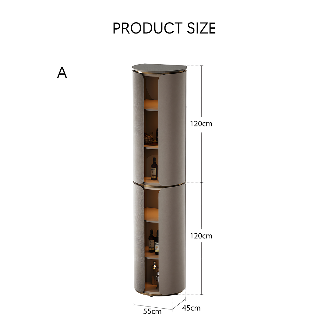 Triton Wine Rack And Wine Cabinet, Leather
