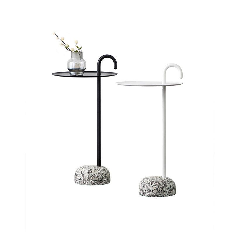 Stone Crutch Side Table, Black