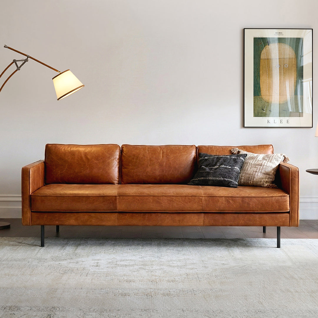 Barbican Two Seater, Three Seater Sofa, Real Leather