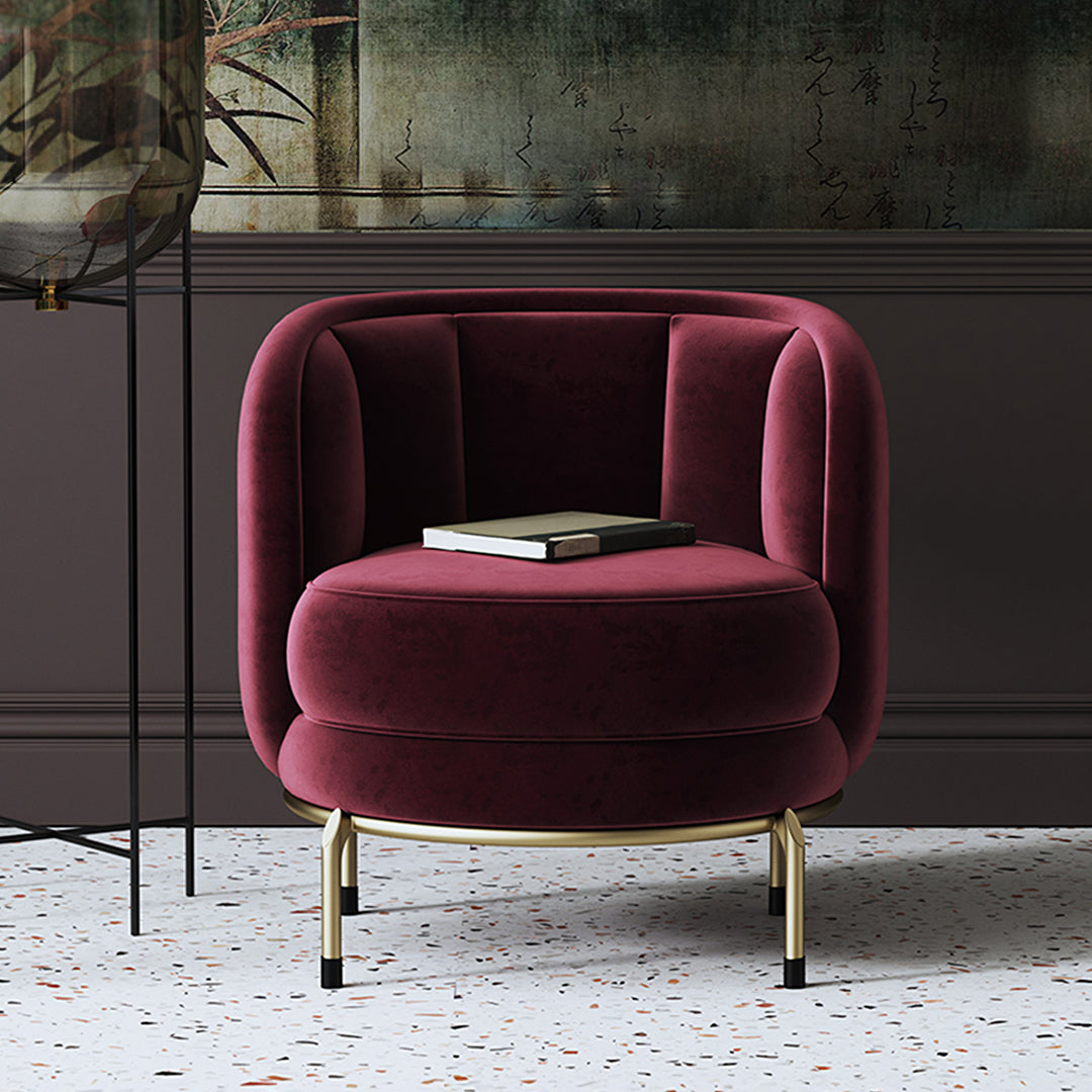 Carver Accent Lounge Chair, Purple