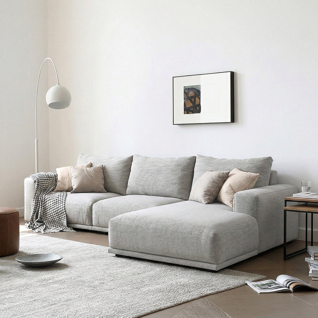 Frances Three Seater Corner, Four Seater Corner Sofa, Cotton Linen
