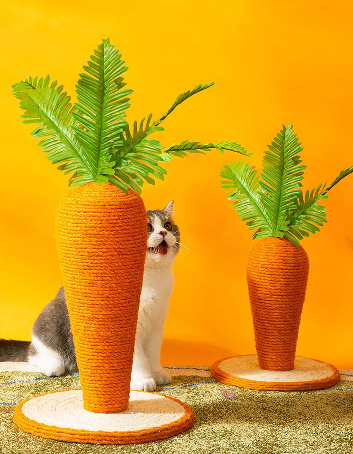 Calo's Carrot, Cat Toy, Hemp Rope, Cat Scratcher