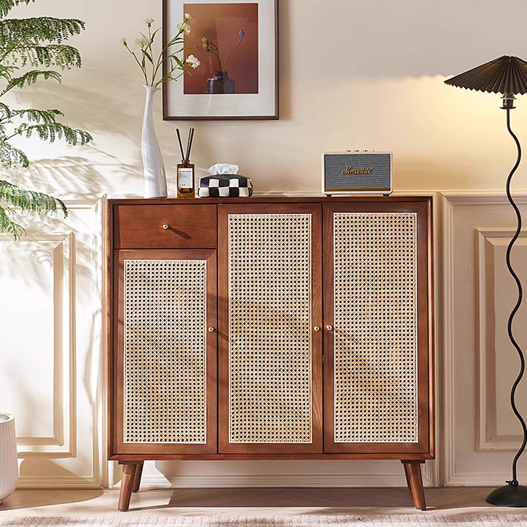 Otti Shoe Storage, Console Table, Rattan