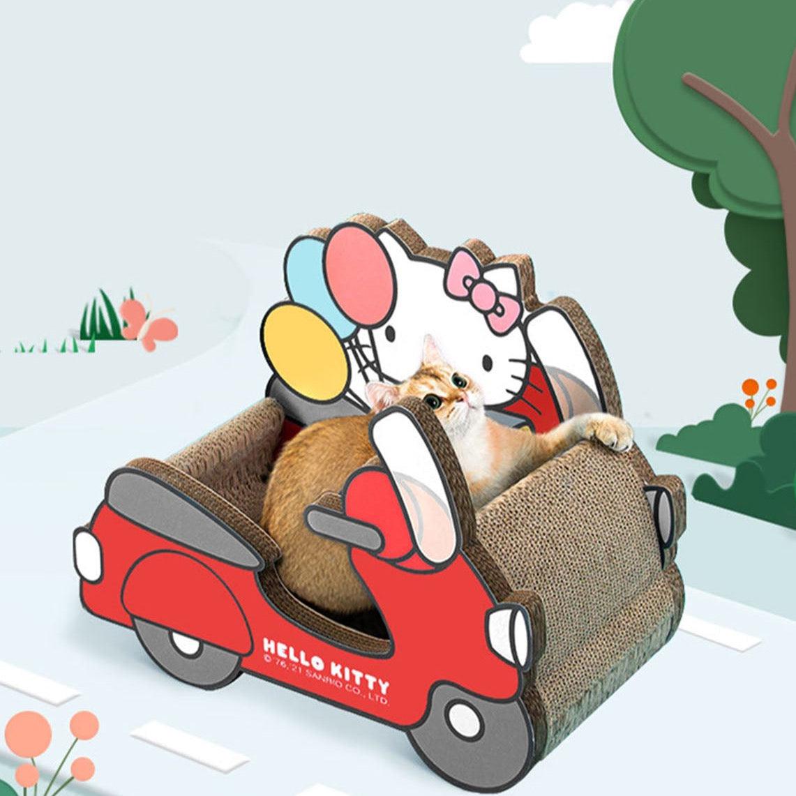 Pipi's Car, Cat Scratching Post, Cat Scratchers, Cat Toy, Cardboard