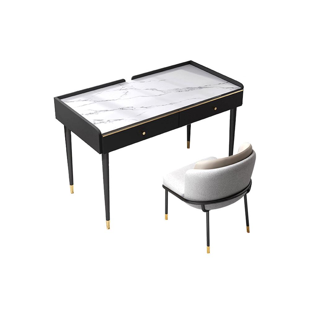 Bodden Office Desk, Sintered Stone