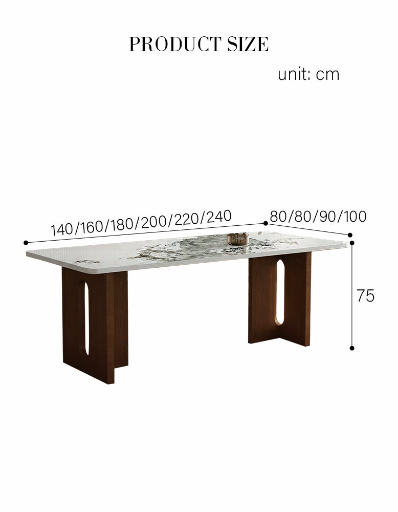 Dudley Dining Table, Marble