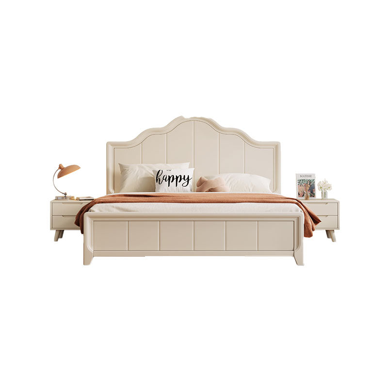 Agnes King Size / Super King Size Bed With Storage, Cream