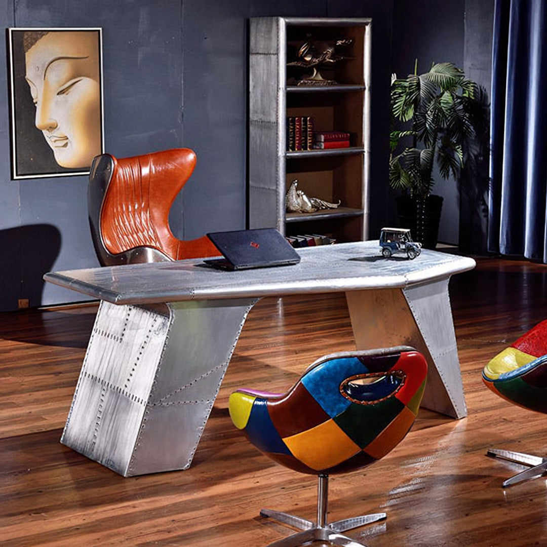 U8 Aviator Office Desk, Aviation Desk, Aluminium