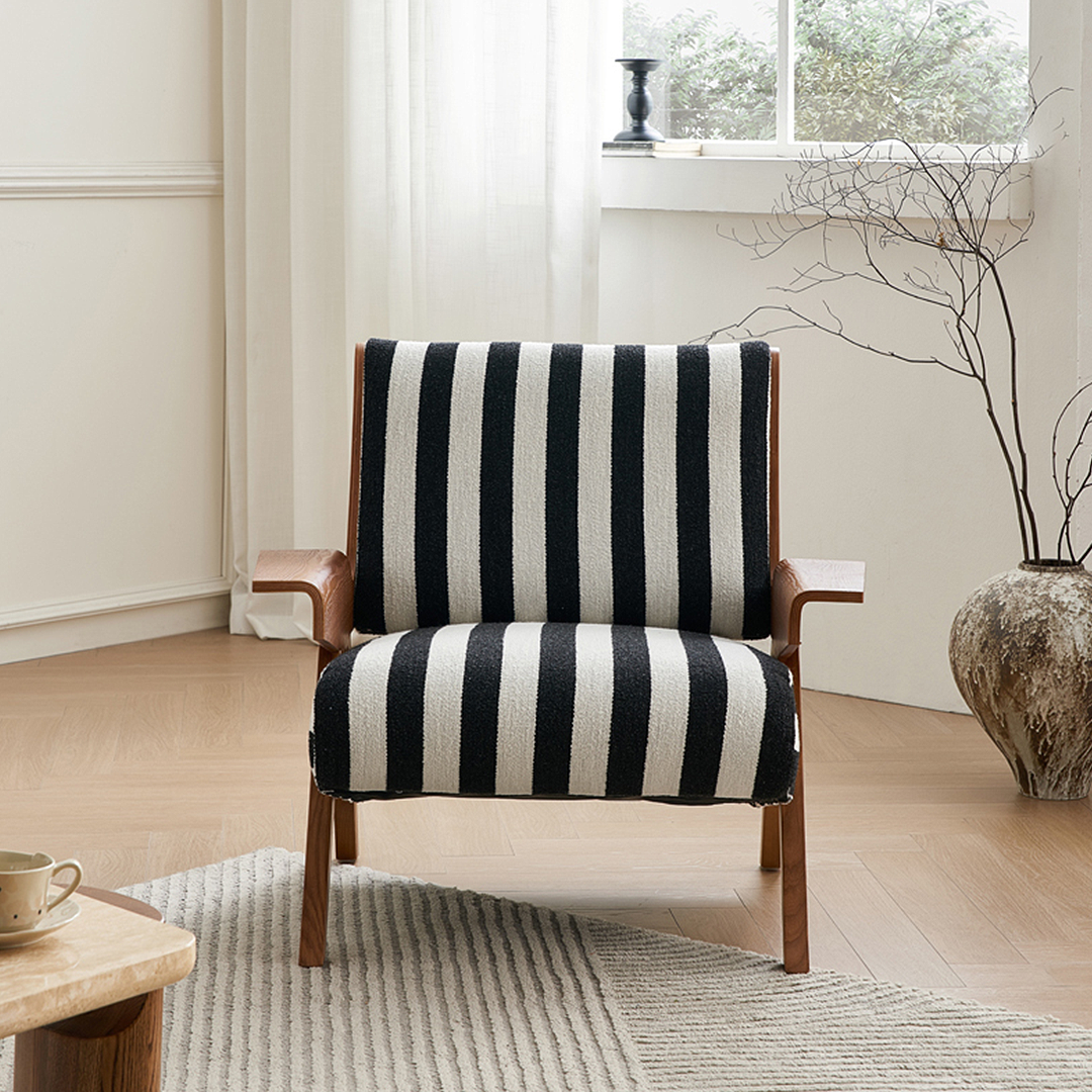 Alba Armchair Vintage, Armchair With Wood, Solid Wood