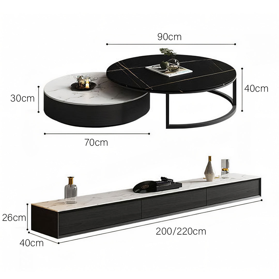 Kahoo TV Stand, Sintered Stone