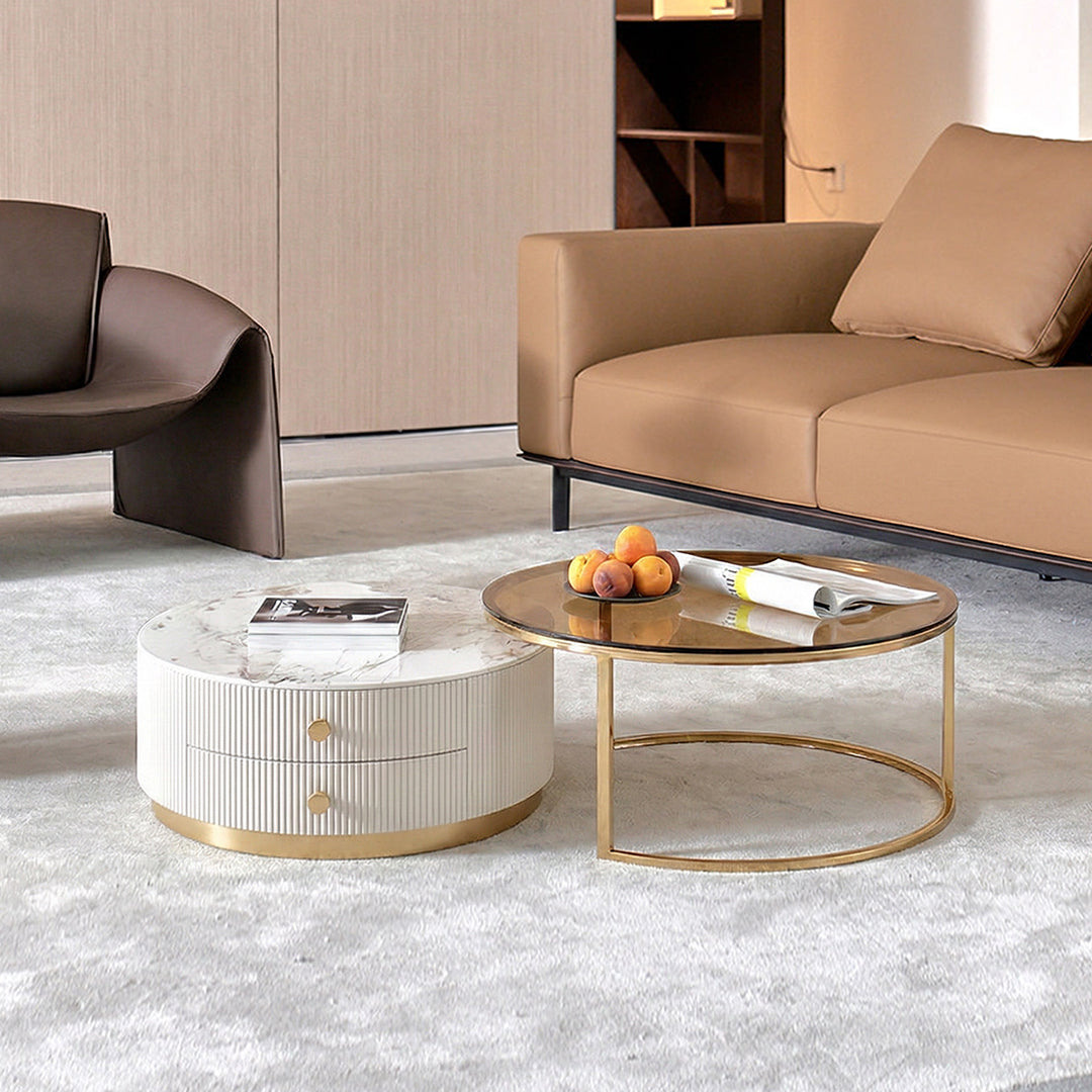 Eden II Living Room Coffee Table Set, TV Stand