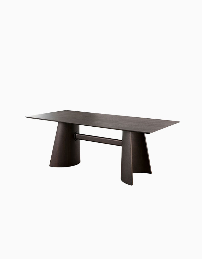 Italian Retro Dining Table, Solid Wood
