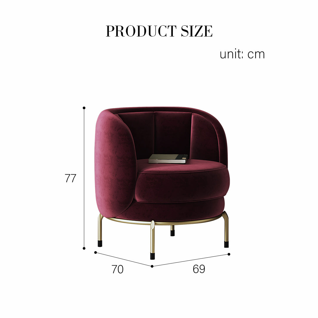 Carver Accent Lounge Chair, Purple