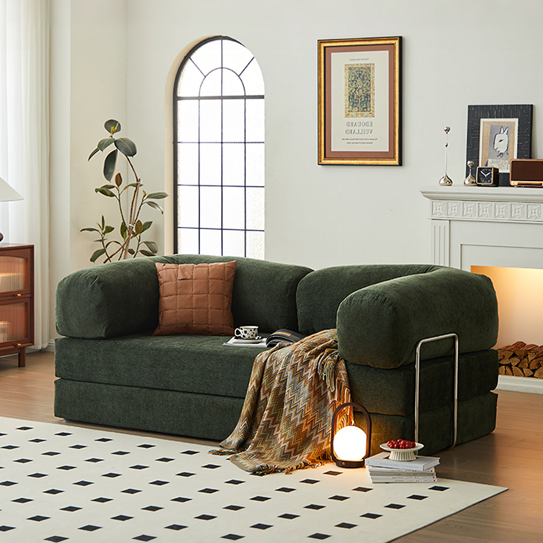 Yamada Foldable Lazy Sofa Bed, Linen