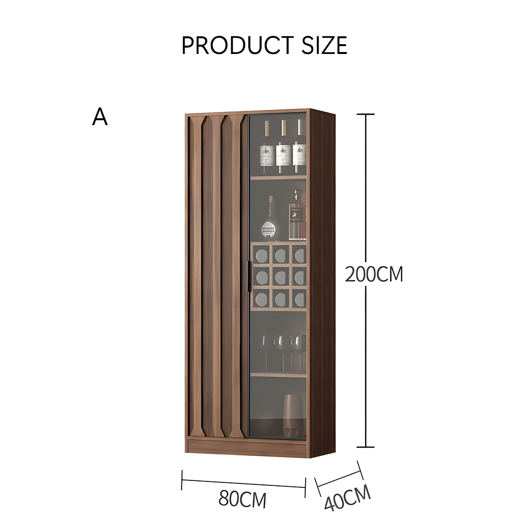 Dory Wine Cabinet, Solid Wood, More Sizes