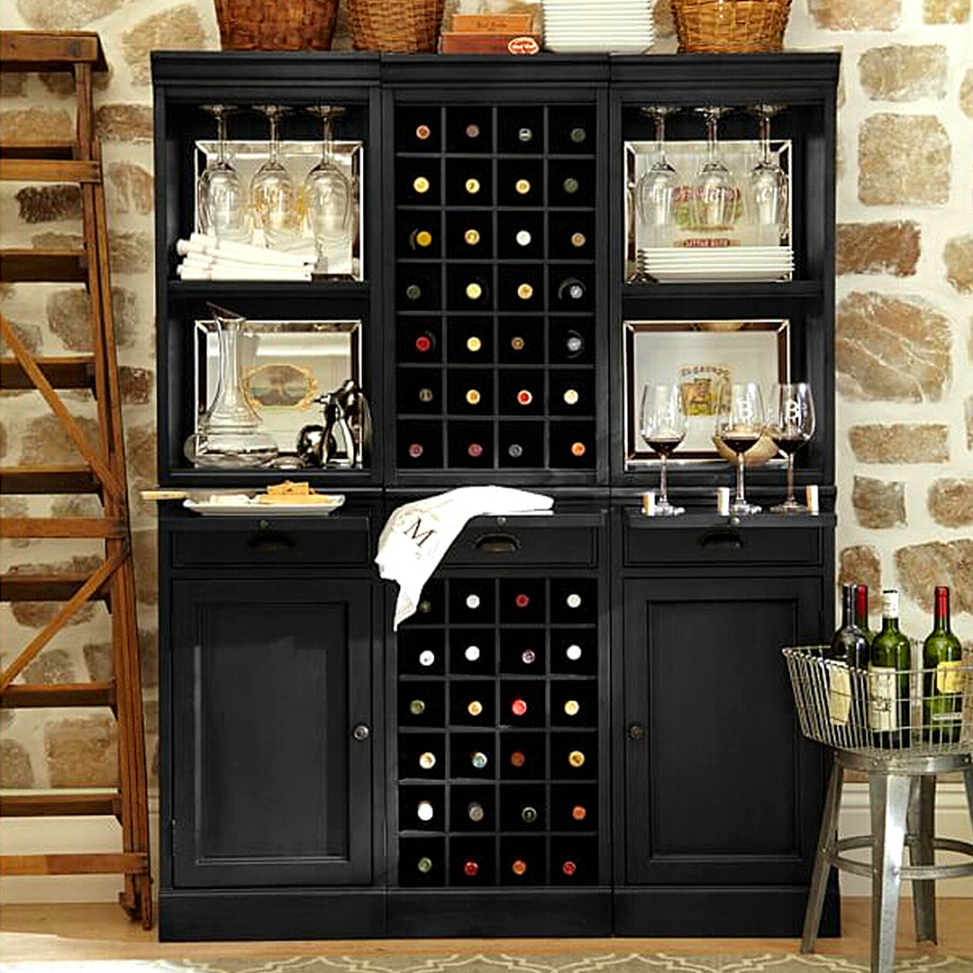 Ivanna Wine Cabinet, Wine Rack, Wood