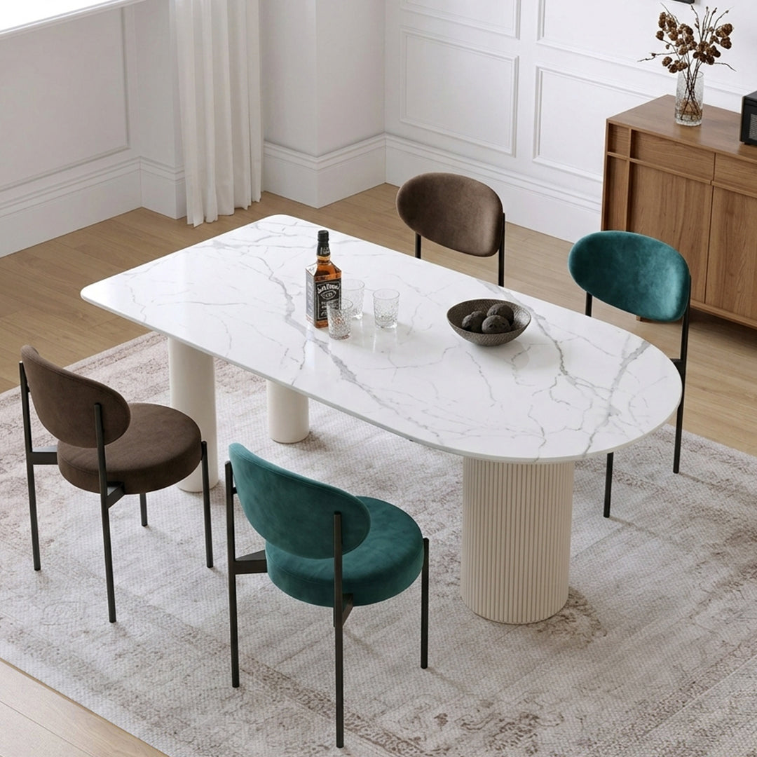 La Plainville Dining Table, White
