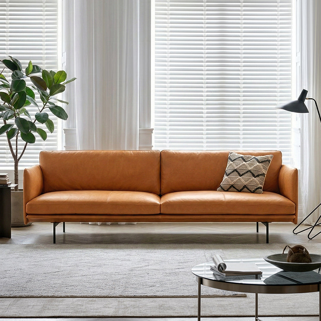 H81 Hamilton Two Seater / Three Seater Sofa, Italian Genuine Leather