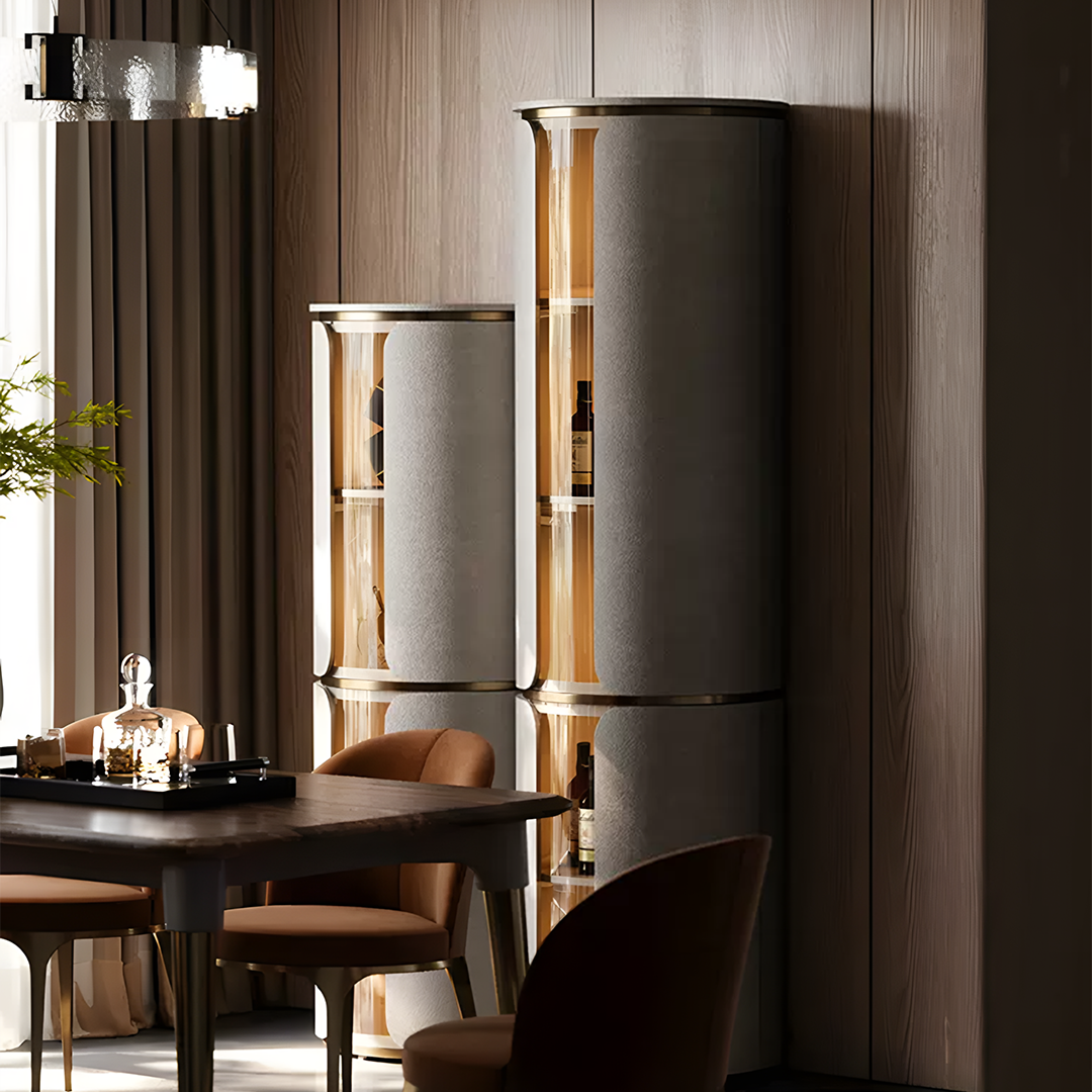 Triton Wine Rack And Wine Cabinet, Leather