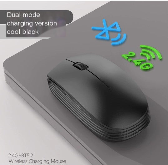 811 3 Keys Laptop Mini Wireless Mouse Portable Optical Mouse, Spec: Battery Version (Black)