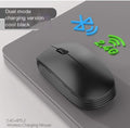 811 3 Keys Laptop Mini Wireless Mouse Portable Optical Mouse, Spec: Battery Version (Black)