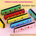 Music 16-hole Wooden Harmonica Children's Musical Instrument Toy