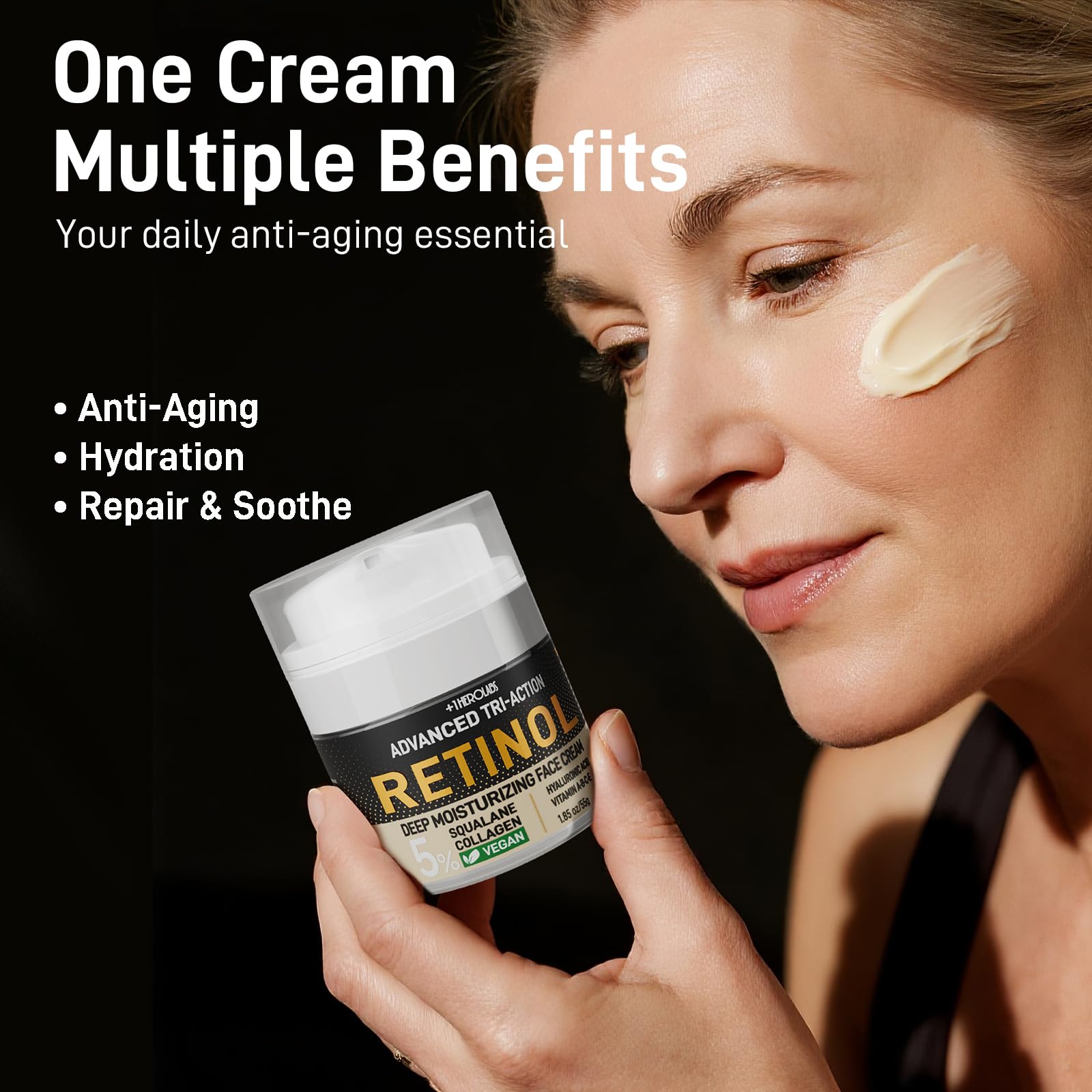 +1HEROLABS Retinol Moisturizer – Triple Retinol Anti-Aging Night Cream