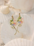 Spinning Sunflower Micro Earrings