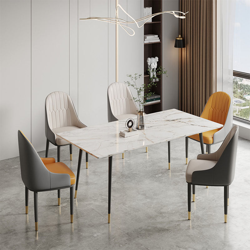A Set of 2 Scott Dining Chairs, PU Leather